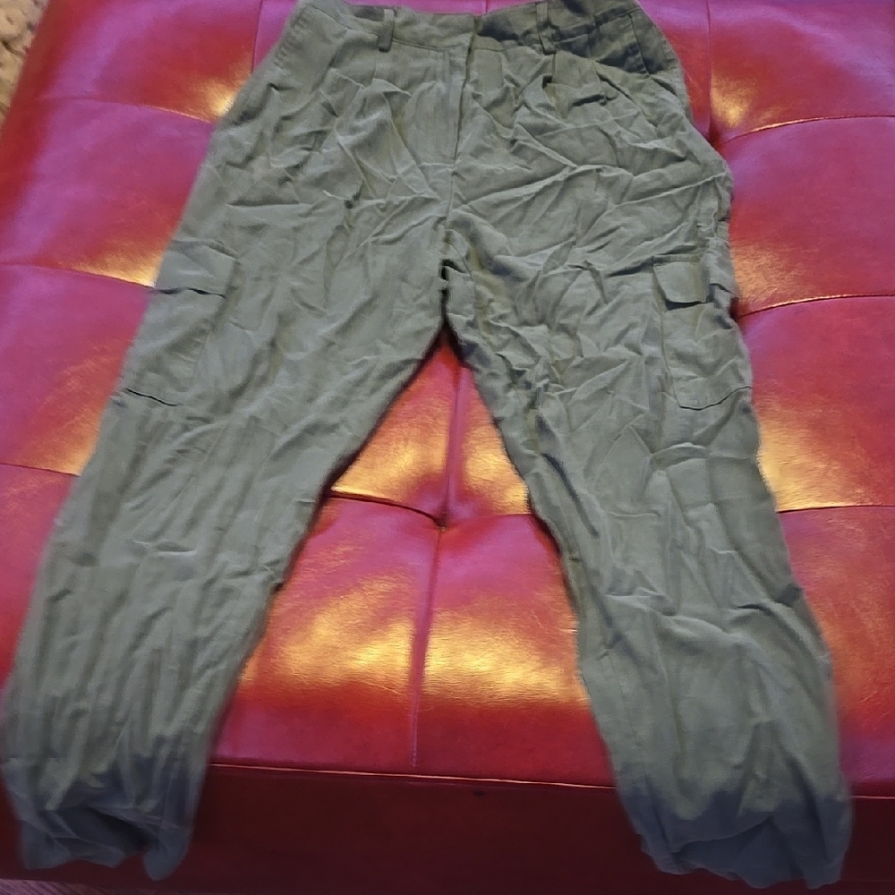 Casual Green Cargo Pants